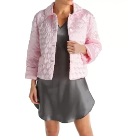 Amanda Rich Quilted Satin Button Front Bed Jacket – Warm Long Sleeve Sleep Robe -Her Room US amanda rich amri01 401qbj cs1