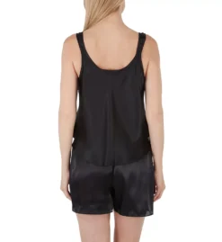 Amanda Rich Silky Satin Camisole and Short Set – Lightweight USA-Made Sleepwear -Her Room US amanda rich amri01 563 40 bs