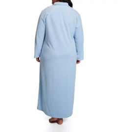 Amanda Rich Plus Size Velour Zip Front Robe – Cozy Long Sleeve Loungewear with Tassel -Her Room US amanda rich amri01 607 37x bs