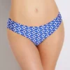 Anita Blue Eyes Geometric Tile Pattern Mid-Rise Swim Bottom - Moderate Coverage Bikini Brief -Her Room US anita anit01 6515 0 gs