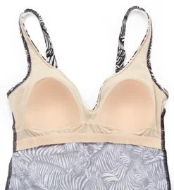 ANITA Zebra Love Olivia Black & White Shaping One Piece Swimsuit - Knot Front V-Neck -Her Room US anita anit01 7881 cs6