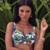 ANITA Elna Floral Illusion Swim Top – Multicolor Tropical Print Underwire Sweetheart Bikini