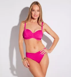 ANITA Rosa Faia Shiny Basics Catalina Black – Convertible Underwire Bandeau Swim Top -Her Room US anita anit01 8771 1 cs4