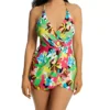 Anne Cole Cabana Party Floral Surplice Maillot Swim Dress – Skirted Tummy Control One-Piece -Her Room US anne cole anne01 md61065 gs