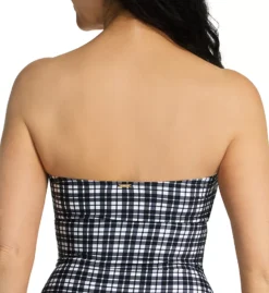 Anne Cole Box Plaid Bandeau One Piece Swimsuit – Keyhole Keyhole Design with Removable Halter Strap -Her Room US anne cole anne01 mo03783 cs1