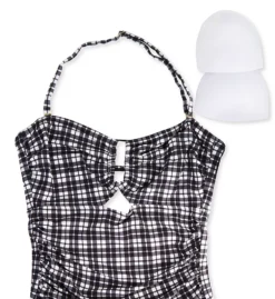 Anne Cole Box Plaid Bandeau One Piece Swimsuit – Keyhole Keyhole Design with Removable Halter Strap -Her Room US anne cole anne01 mo03783 cs5