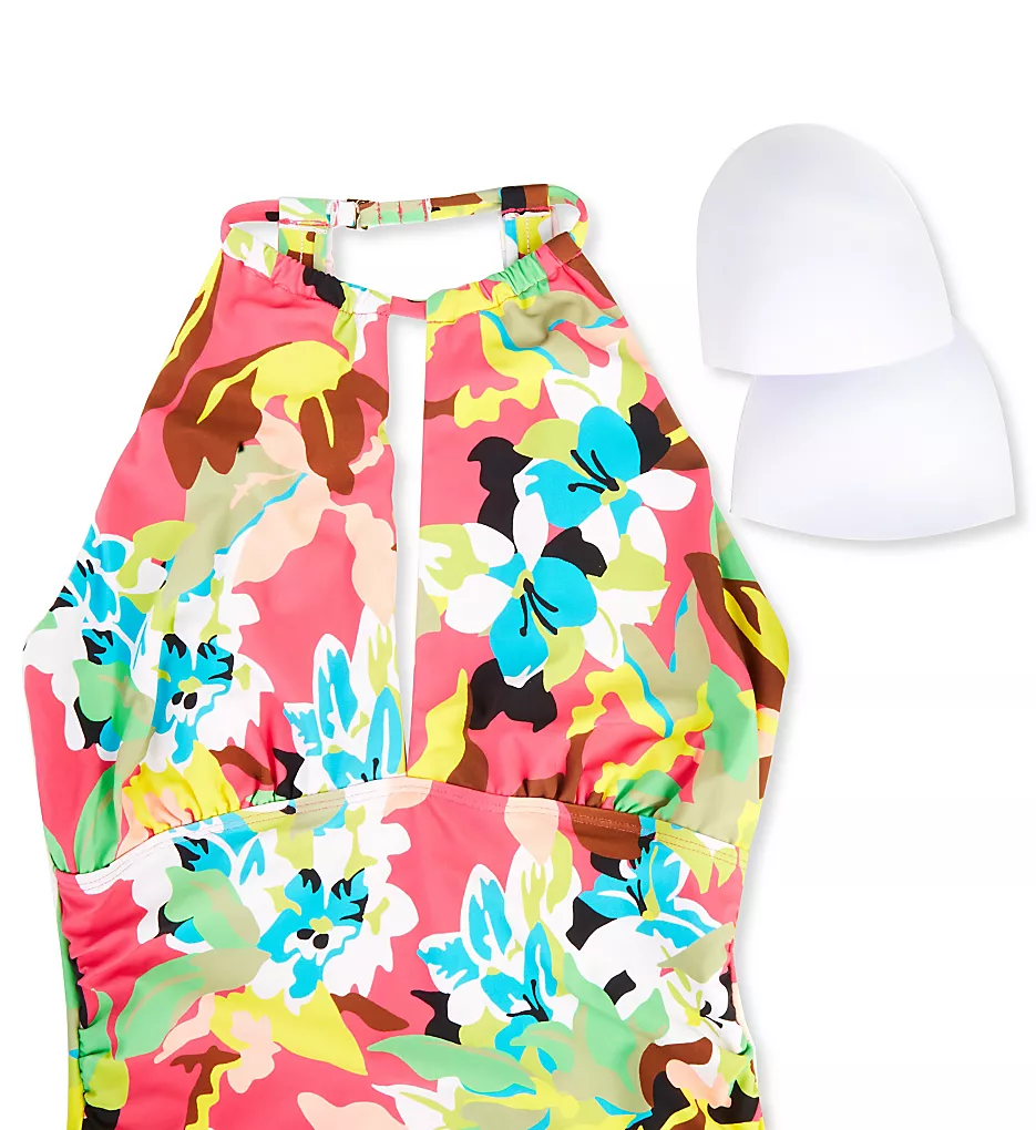 Anne Cole Cabana Party Floral High Neck One Piece Swimsuit – Keyhole Ruffle Detail 8 Anne Cole Cabana Party Floral High Neck One Piece Swimsuit – Keyhole Ruffle Detail - Image 6
