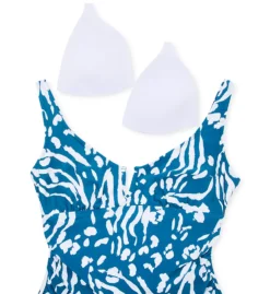 Anne Cole Plus Size Jungle Fever Mixed Animal Print V-Wire One-Piece Swimsuit -Her Room US anne cole anne01 po07057 cs5