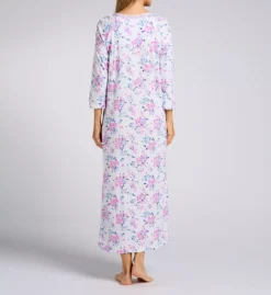 Aria 100% Brushed Cotton Jersey 50'' 3/4 Sleeve Gown -Her Room US aria aria01 a00030 bs