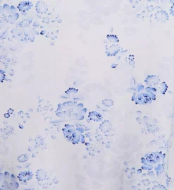 Aria Peach 100% Cotton Jersey Sleeveless Chemise – Embroidered Lace & Shell Button Nightgown -Her Room US aria aria01 a20023 cs2