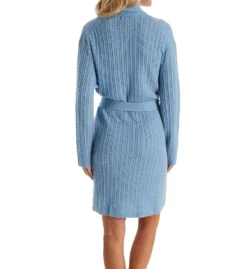 Arlotta Luxury 100% Cashmere Short Baby Cable Texture Wrap Robe -Her Room US arlotta arl001 2022 bs