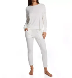 Aspen Dream Cream Bamboo Ribbed Knit – Lightweight Soft Lounge Joggers -Her Room US aspen dream aspd01 brlb cs2