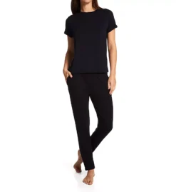 Aspen Dream Essential Soft Rolled Sleeve Tee – Silky Bamboo Viscose Sleep Top -Her Room US aspen dream aspd01 btrs cs1