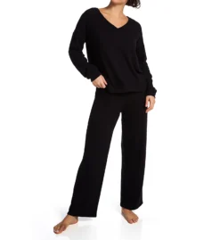 Aspen Dream Soft Fuzzy Knit Wide Leg Lounge Pant – Relaxed Drawstring Sleepwear -Her Room US aspen dream aspd01 cwp cs2
