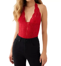 b.tempt'd Ciao Bella Black Lace and Sheer Mesh Plunging Halter Bodysuit -Her Room US b temptd by wacoal btmp01 936144 cs3