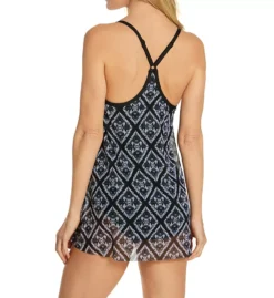 Beach House Diamond Daze Calista Drape One Piece Swim Dress – Slimming Underwire Swimsuit -Her Room US beach house beah01 h23861 bs