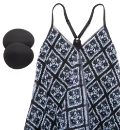 Beach House Diamond Daze Calista Drape One Piece Swim Dress – Slimming Underwire Swimsuit -Her Room US beach house beah01 h23861 cs5