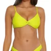 Becca Prima Harlow Neon Textured Bralette – Twisted Center Triangle Swim Top -Her Room US becca bec01 183237 gs