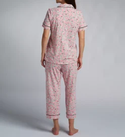 BedHead Pajamas Dalmatian Love Spot Print - Organic Cotton Short Sleeve & Cropped PJ Set -Her Room US bedhead pajamas behe01 270063 bs