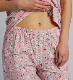 BedHead Pajamas Dalmatian Love Spot Print - Organic Cotton Short Sleeve & Cropped PJ Set -Her Room US bedhead pajamas behe01 270063 cs2