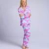 Trina Turk Cranes Long Sleeve Long Classic PJ Set -Her Room US bedhead pajamas behe01 290131 gs