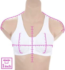 Bestform Comfort Cotton Stretch Front Close Sports Bra -Her Room US bestform befo01 5006014 ns7