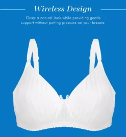Bestform Striped Wireless Cotton Lightly-Lined Cup Bra -Her Room US bestform befo01 5006248 cs1