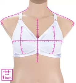 Bestform Comfort Cotton Unlined Wireless Front Close Bra -Her Room US bestform befo01 5006770 ns7