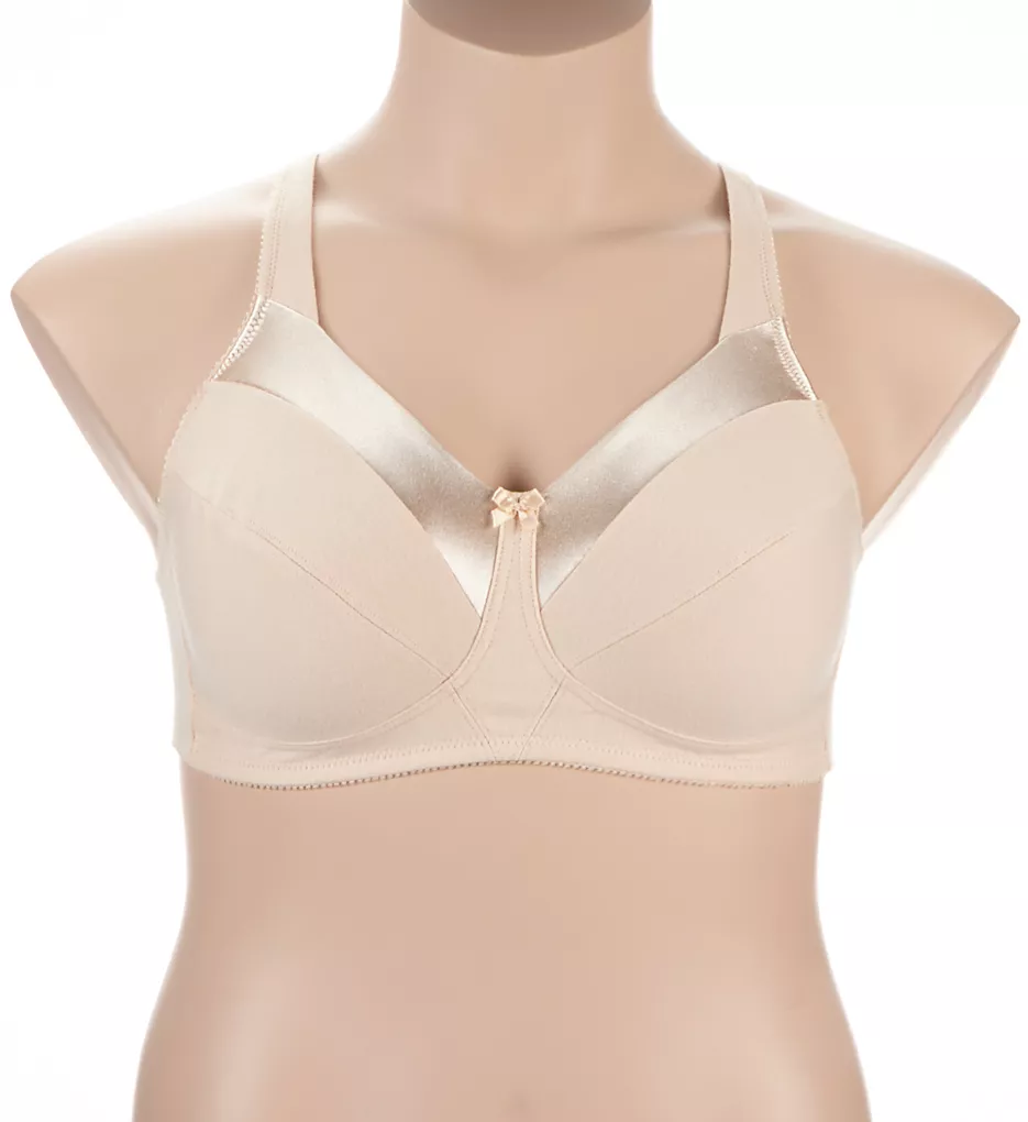 Bestform Satin Trim Wireless Cotton Bra - 2 Pack 4 Bestform Satin Trim Wireless Cotton Bra - 2 Pack - Image 2