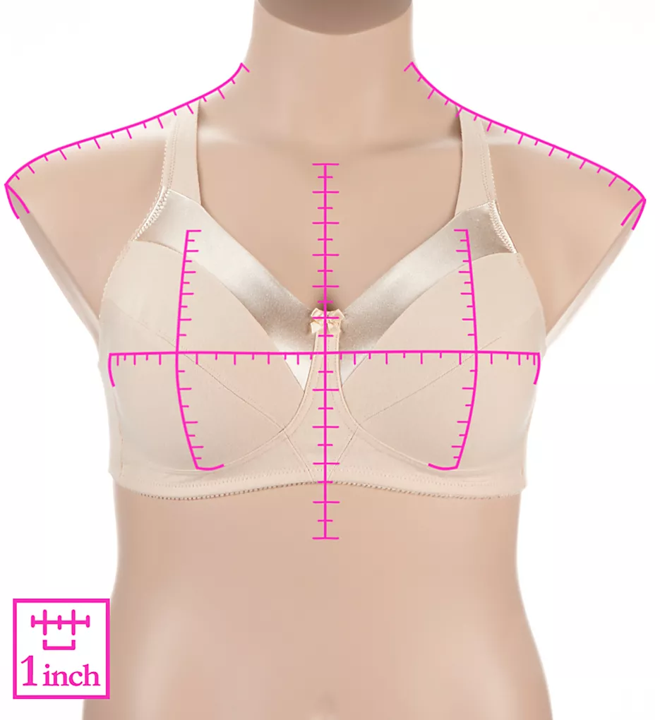 Bestform Satin Trim Wireless Cotton Bra - 2 Pack 6 Bestform Satin Trim Wireless Cotton Bra - 2 Pack - Image 4