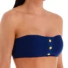 Bleu Rod Beattie White Wave Rider Textured Bandeau – Square Neck Bikini Top with Gold Buttons -Her Room US bleu rod beattie bleu01 20175 gs