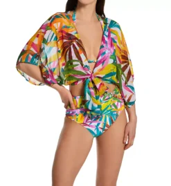 Bleu Rod Beattie Fantasy Island Tropical Palm Print Chiffon Front-Tie Shirt Cover Up 11 Bleu Rod Beattie Fantasy Island Tropical Palm Print Chiffon Front-Tie Shirt Cover Up -Her Room US bleu rod beattie bleu01 fi23866 cs1