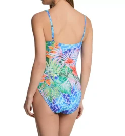 Bleu Rod Beattie Tropical Flight Mio – Asymmetrical One Shoulder Tropical Print One Piece Swimsuit -Her Room US bleu rod beattie bleu01 tf23766 bs