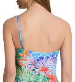 Bleu Rod Beattie Tropical Flight Mio – Asymmetrical One Shoulder Tropical Print One Piece Swimsuit -Her Room US bleu rod beattie bleu01 tf23766 cs1