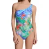 Bleu Rod Beattie Tropical Flight Mio – Asymmetrical One Shoulder Tropical Print One Piece Swimsuit -Her Room US bleu rod beattie bleu01 tf23766 gs