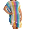 Body Glove Macabu Ania Multi-Color Striped Crochet Poncho Cover-Up with Tassels 1 Body Glove Macabu Ania Multi-Color Striped Crochet Poncho Cover-Up with Tassels -Her Room US body glove bg01 577659 gs
