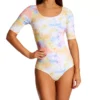 Body Glove Illusion Kat Tie-Dye Short Sleeve Paddle Suit – Ribbed Knit Athletic One Piece -Her Room US body glove bg01 583754 gs