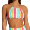 Body Glove Firenze Sage Striped Scoop Neck Strappy Back Bikini Top -Her Room US body glove bg01 590202 gs
