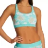 Body Glove Wahine Equalizer Tropical Leaf & Polka Dot Racerback Sports Bra Swim Top -Her Room US body glove bg01 592706 gs