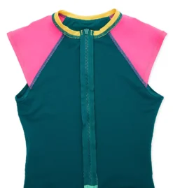 Body Glove Vibration Color-Blocked Cap Sleeve One Piece - Stand Up Paddle Suit with Front Zip -Her Room US body glove bg01 619762 cs6