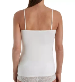 Calida Sensual Secrets Lace Camisole - White Floral Sheer Bust Cotton-Viscose Top -Her Room US calida cali01 11531 bs