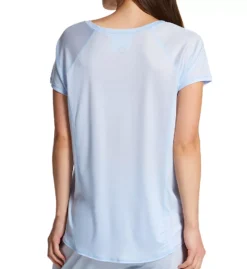 Calida Deep Sleep Cooling Tencel Lyocell Short Sleeve Crew Tee - Breathable Relaxed Fit Loungewear -Her Room US calida cali01 14620 bs