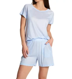 Calida Deep Sleep Cooling Tencel Lyocell Short Sleeve Crew Tee - Breathable Relaxed Fit Loungewear -Her Room US calida cali01 14620 cs1