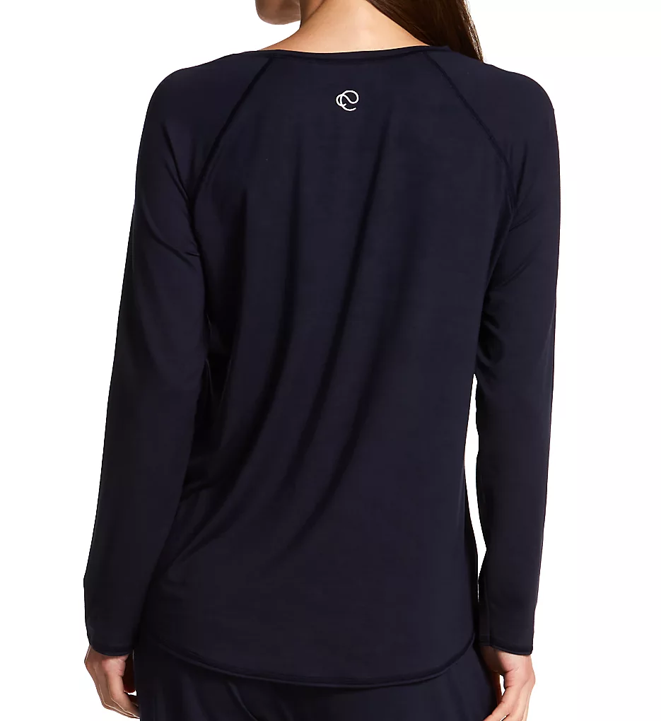 Calida Deep Sleep Balancing Long Sleeve Crew Tee – Tencel & Seacell Moisture Wicking Sleep Shirt 5 Calida Deep Sleep Balancing Long Sleeve Crew Tee – Tencel & Seacell Moisture Wicking Sleep Shirt - Image 3