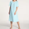 Calida Soft Cotton Short Sleeve Night Shirt Gown -Her Room US calida cali01 33400 gs