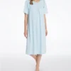 Calida Soft Cotton Short Sleeve Nightgown -Her Room US calida cali01 34000 gs