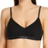 Calvin Klein Pure Ribbed Lightly Lined Bralette -Her Room US calvin klein cal001 qf6439 gs