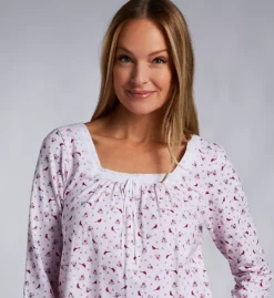 100% Cotton Knit Cardinal Rose 38 Gown -Her Room US carole hochman caho01 ch22664 cs1