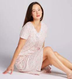 44 Short Sleeve Cotton Jersey Gown