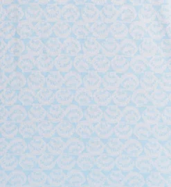 Carole Hochman Blue Seashell Print 100% Cotton Jersey Short Sleeve Capri Pajama Set -Her Room US carole hochman caho01 ch92676 cs3